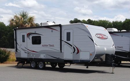 Bumper pull style camper