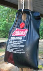 solar shower bag
