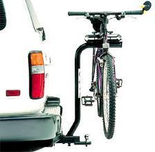 Bike carrier on hitch with bike